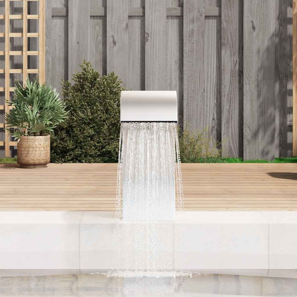 vidaXL Wasserfall Pool-Wasserfall 22x60x70 cm Edelstahl 304