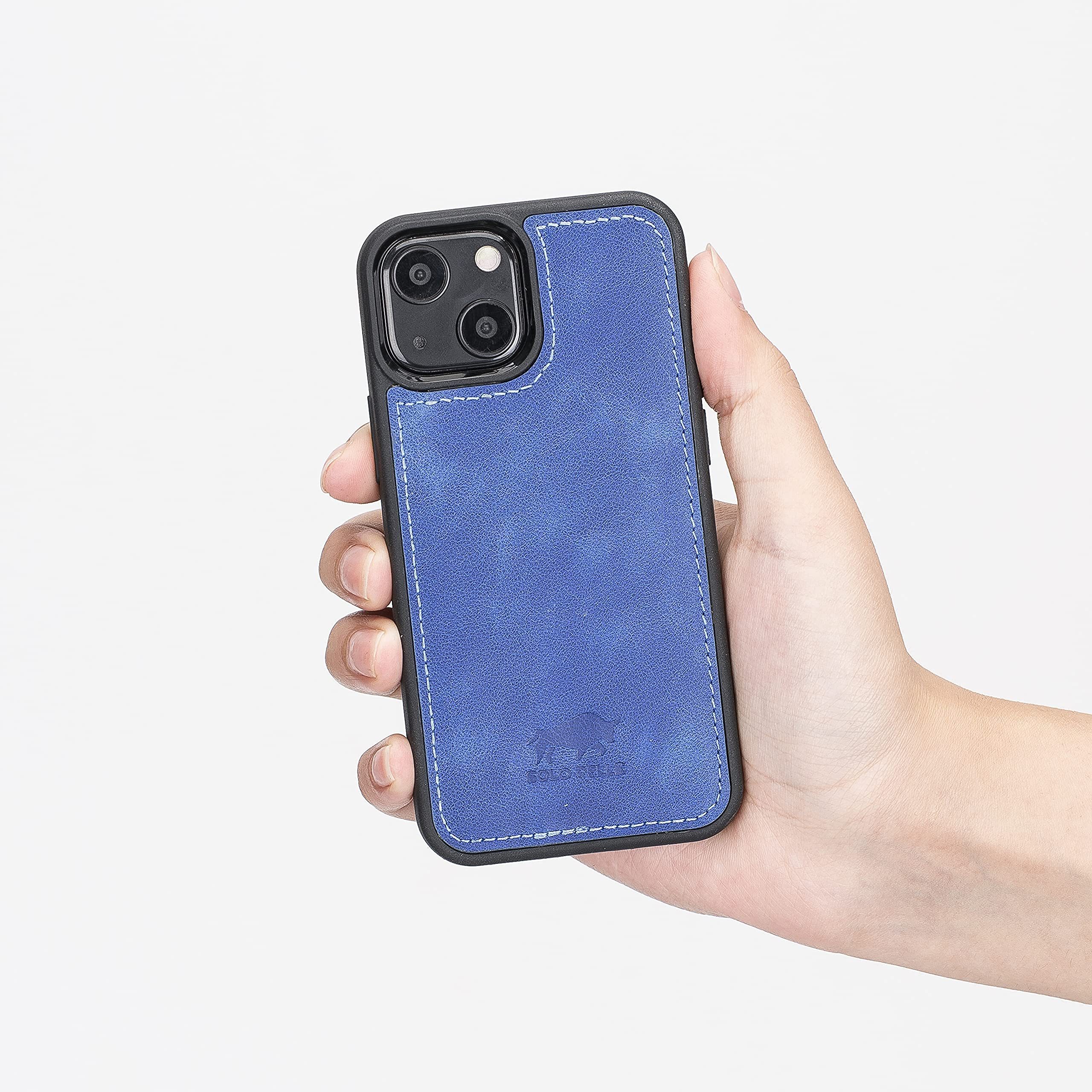 Solo Pelle Smartphonetasche Lederhülle für iPhone 13 Mini 5.4 Zoll Stanford Case Ledertasche