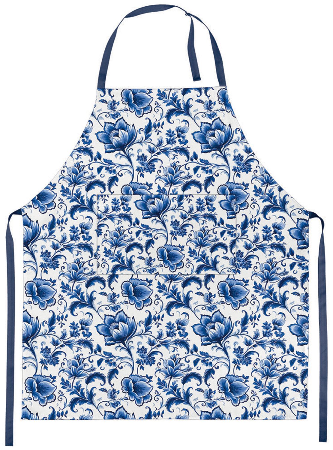 Ambiente® Kochschürze Delft Blue florals, (1-tlg., 1-teilig), Küchenschürze günstig online kaufen