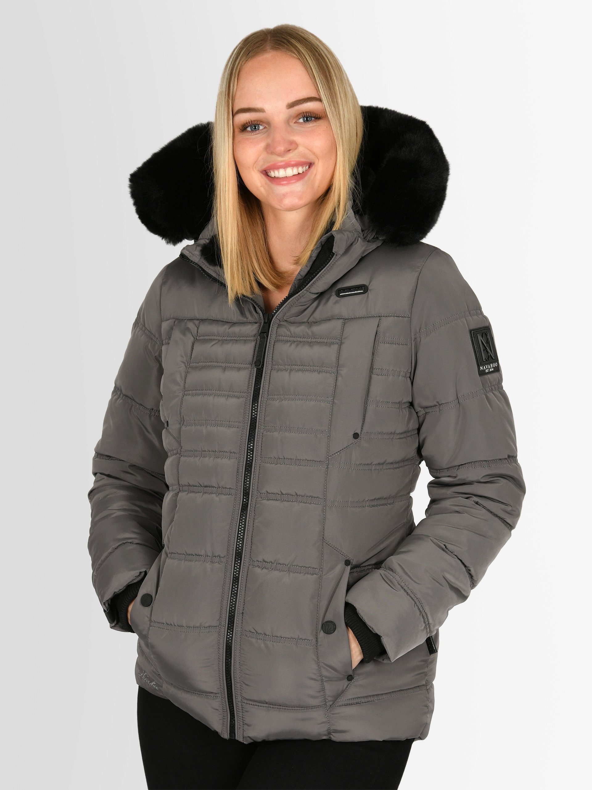 Navahoo Winterjacke Lissandra mit hochwertigem Steppdesign
