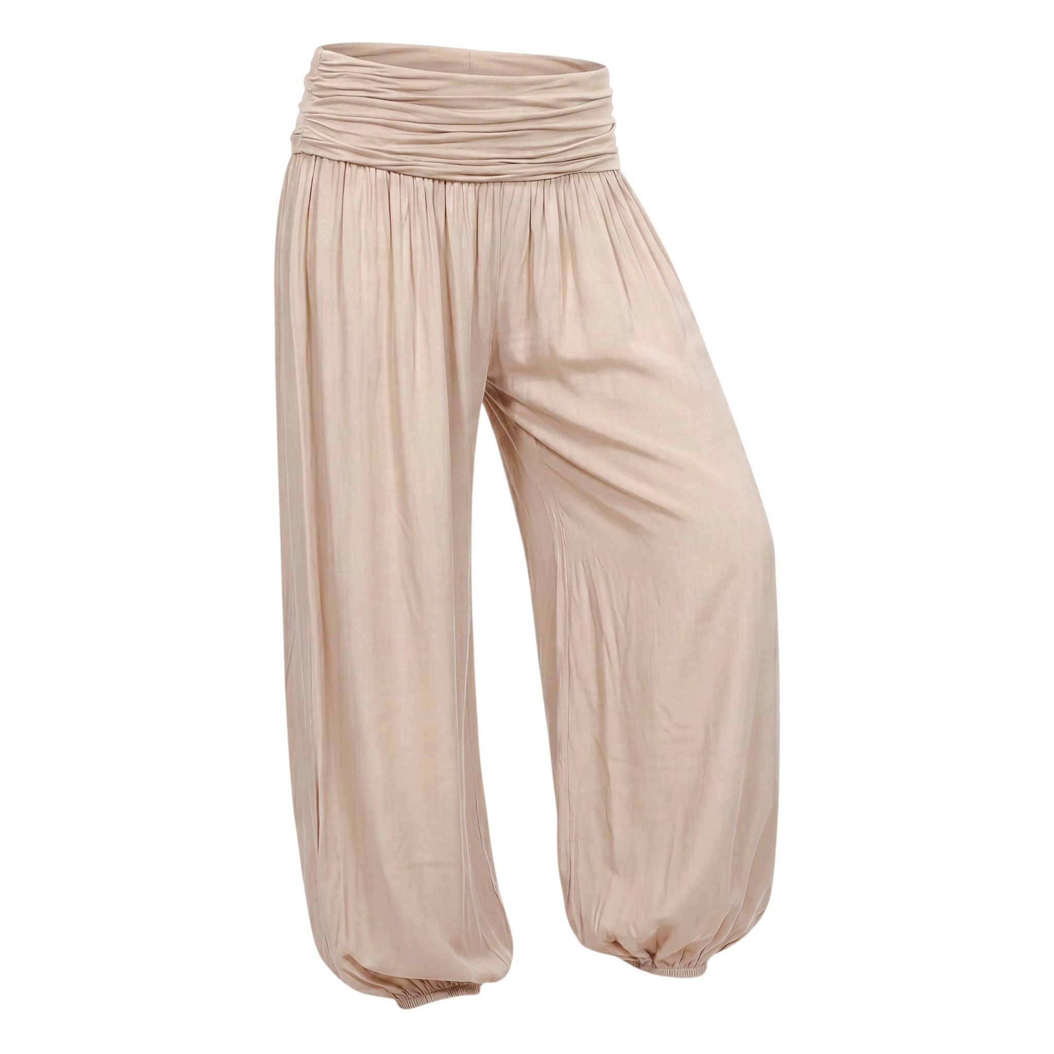 Haremshose Pluderhose sommerlich leichte Yogahose luftige Sommerhose