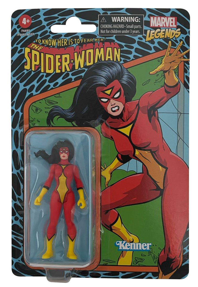MARVEL Actionfigur Marvel Legends Spider-Woman - Kenner Retro-Collection, bewegliche Acti