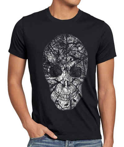 style3 Print-Shirt Herren T-Shirt Skull Totenkopf rocker club biker heavy horror kopchen Skelett us