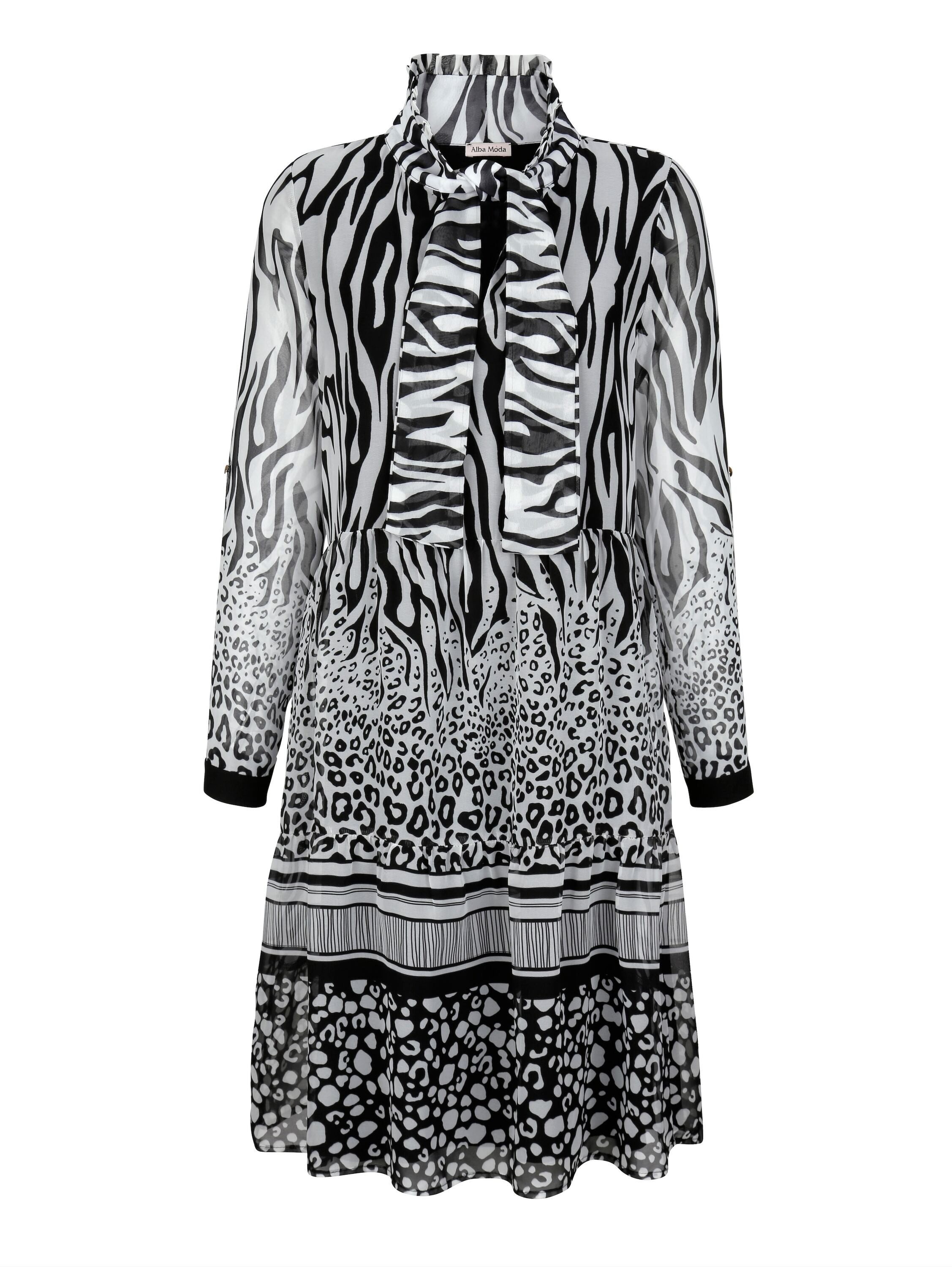 Druckkleid Kleid allover im neu designten Mustermix