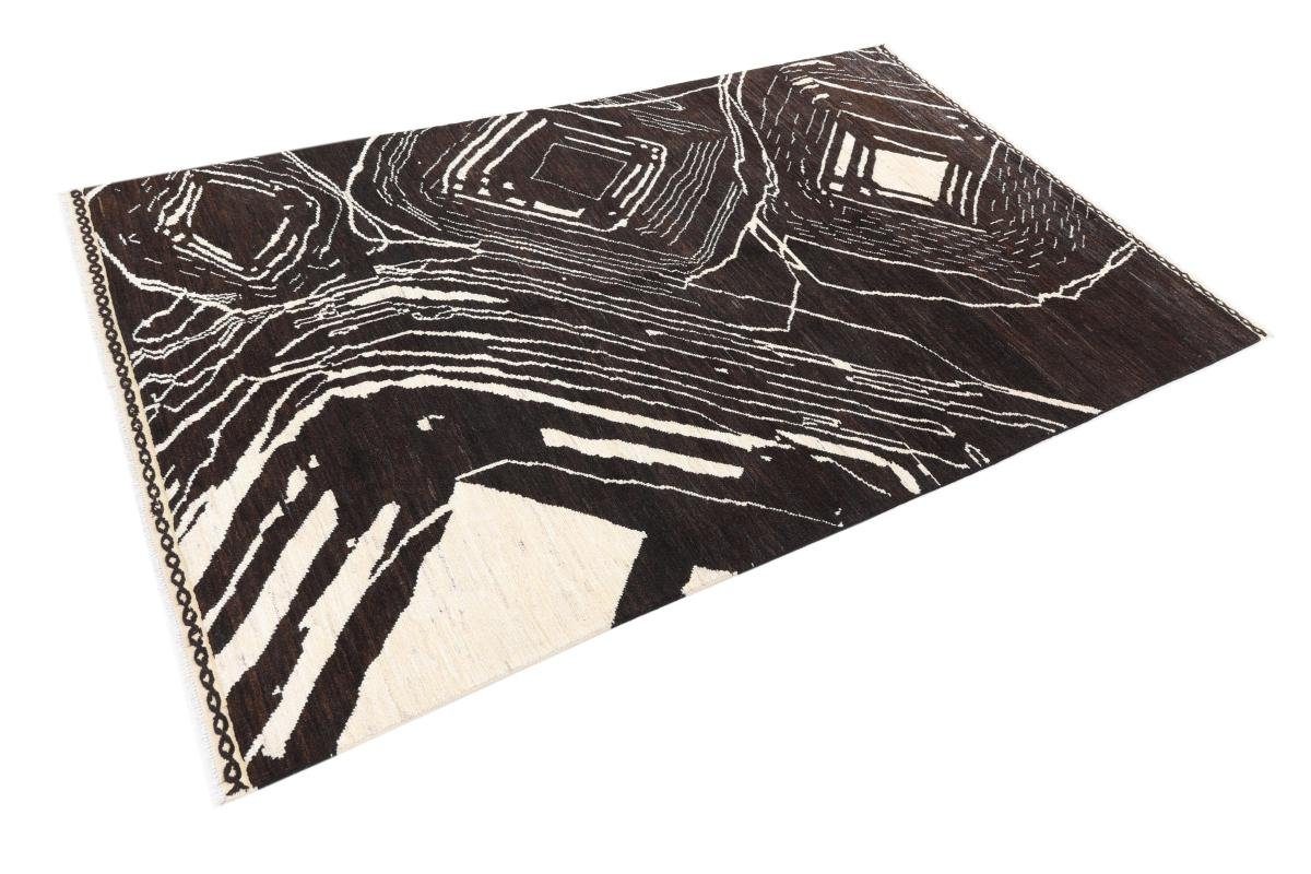 Trading, Berber Höhe: Moderner Nain Orientteppich, 195x312 20 mm Design Orientteppich Ela Handgeknüpfter rechteckig,