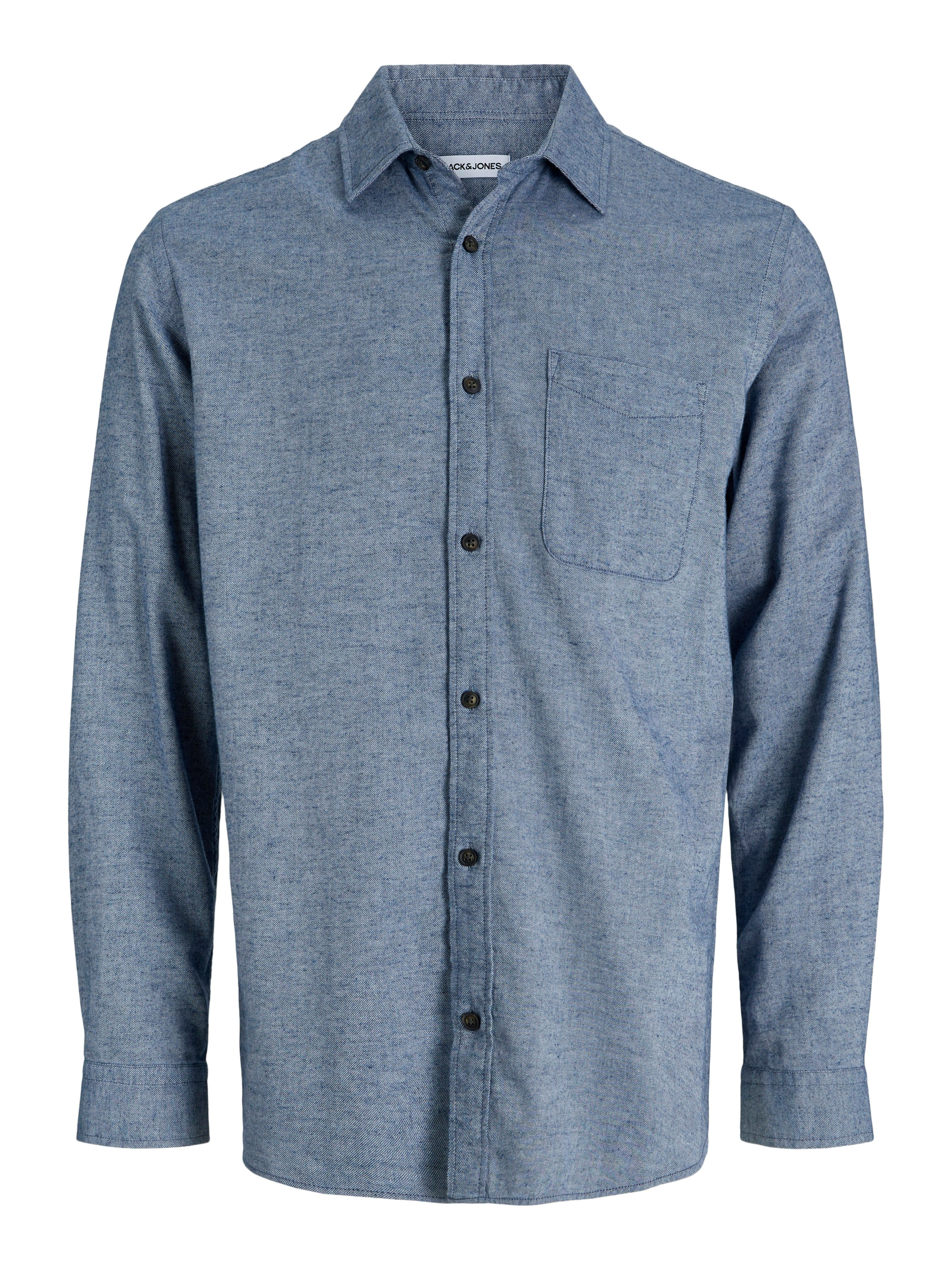 Jack & Jones Langarmhemd JJECLASSIC MELANGE SHIRT L/S NOOS – Bild 5 von 5