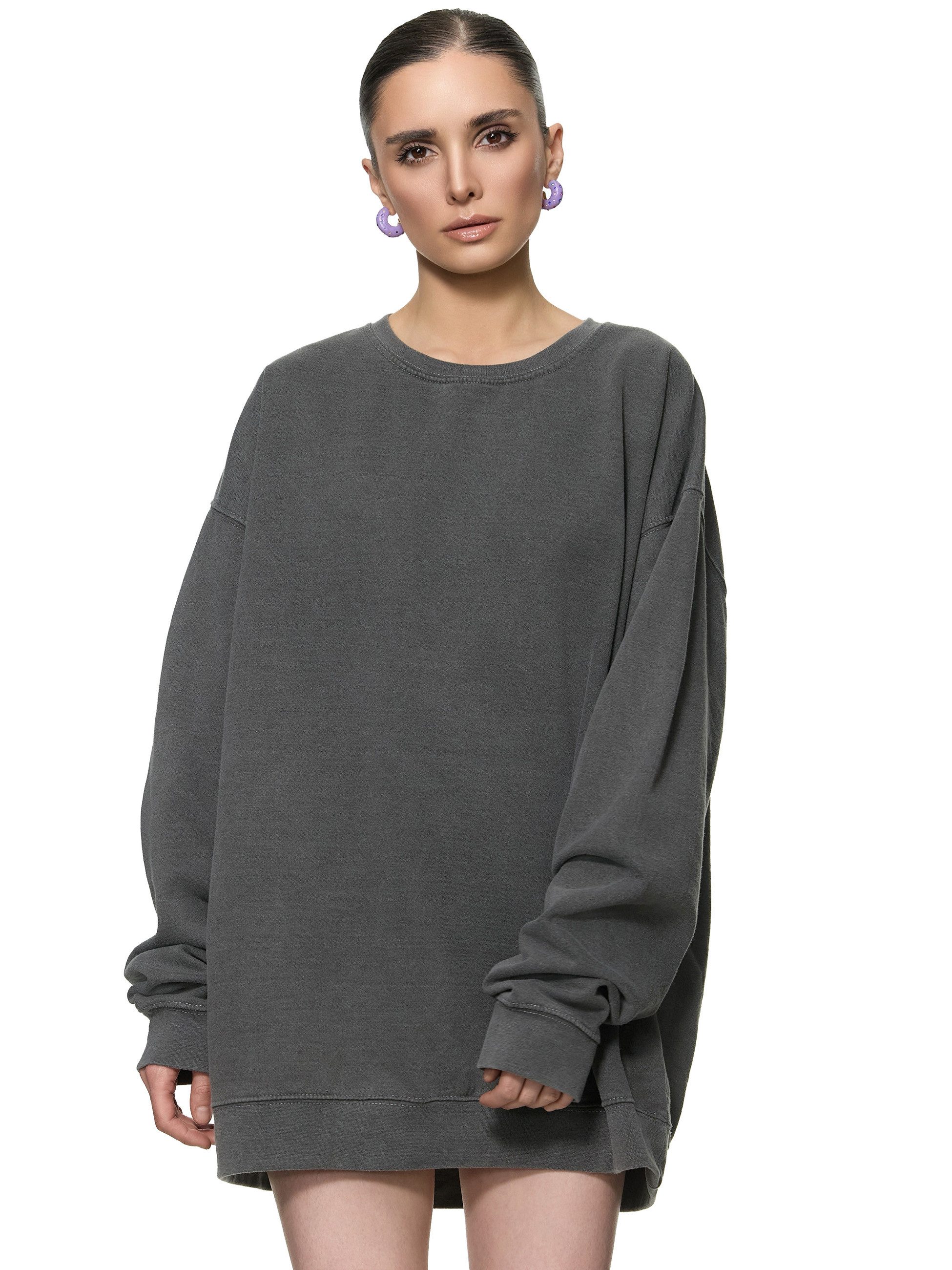 Worldclassca Longsweatshirt Worldclassca Oversized Sweatshirt Einfarbig günstig online kaufen