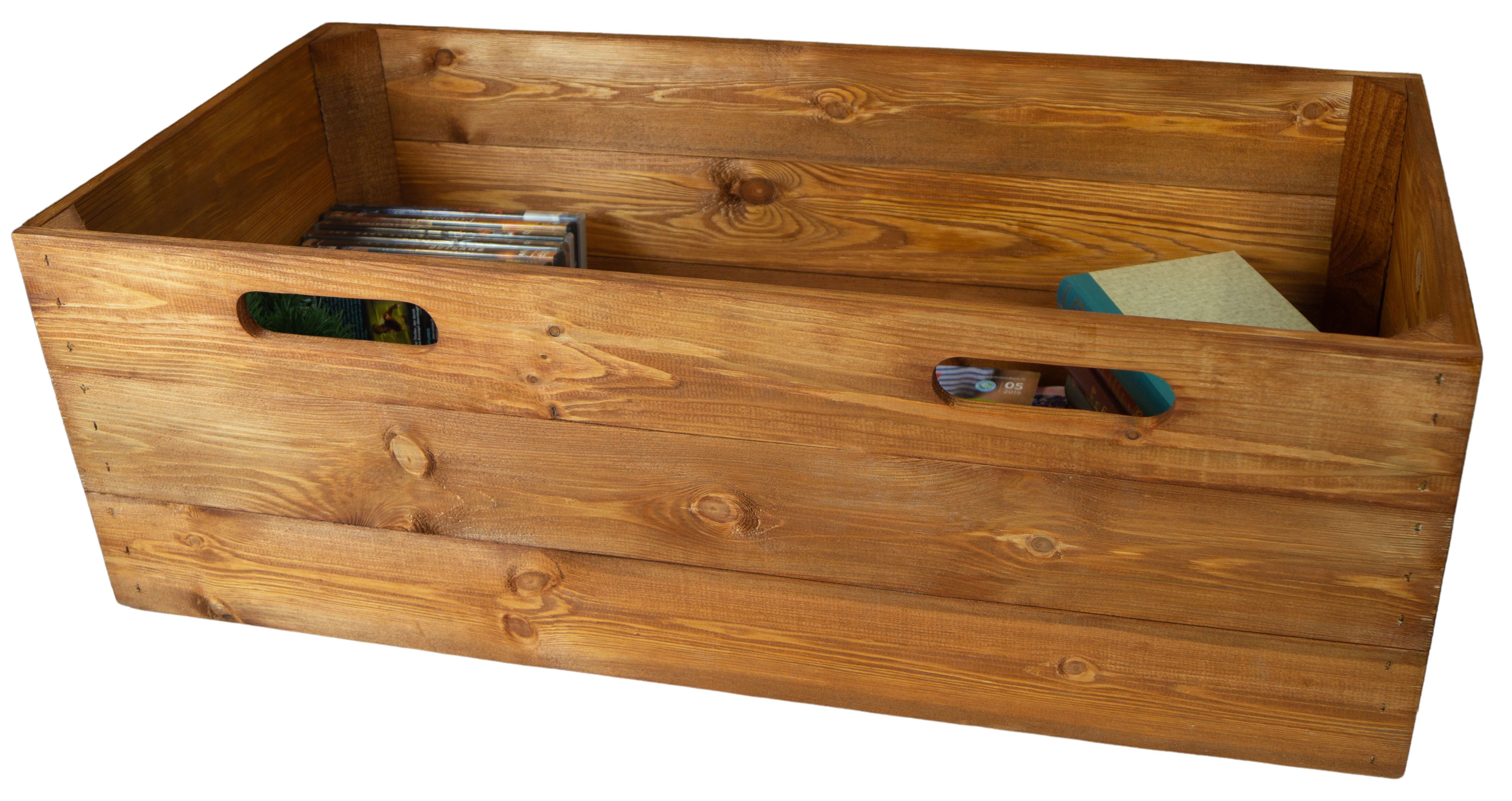 Kistenkolli Altes Land Allzweckkiste Holzkiste ocker Einschubkiste Schublade für Billy 75,5x25,5x25,5cm (Spar-Set, 1er Set)