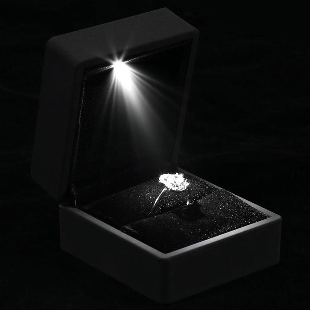 Coonoor Schmuckkasten LED Valentinstag Ringschachtel Ring günstig online kaufen