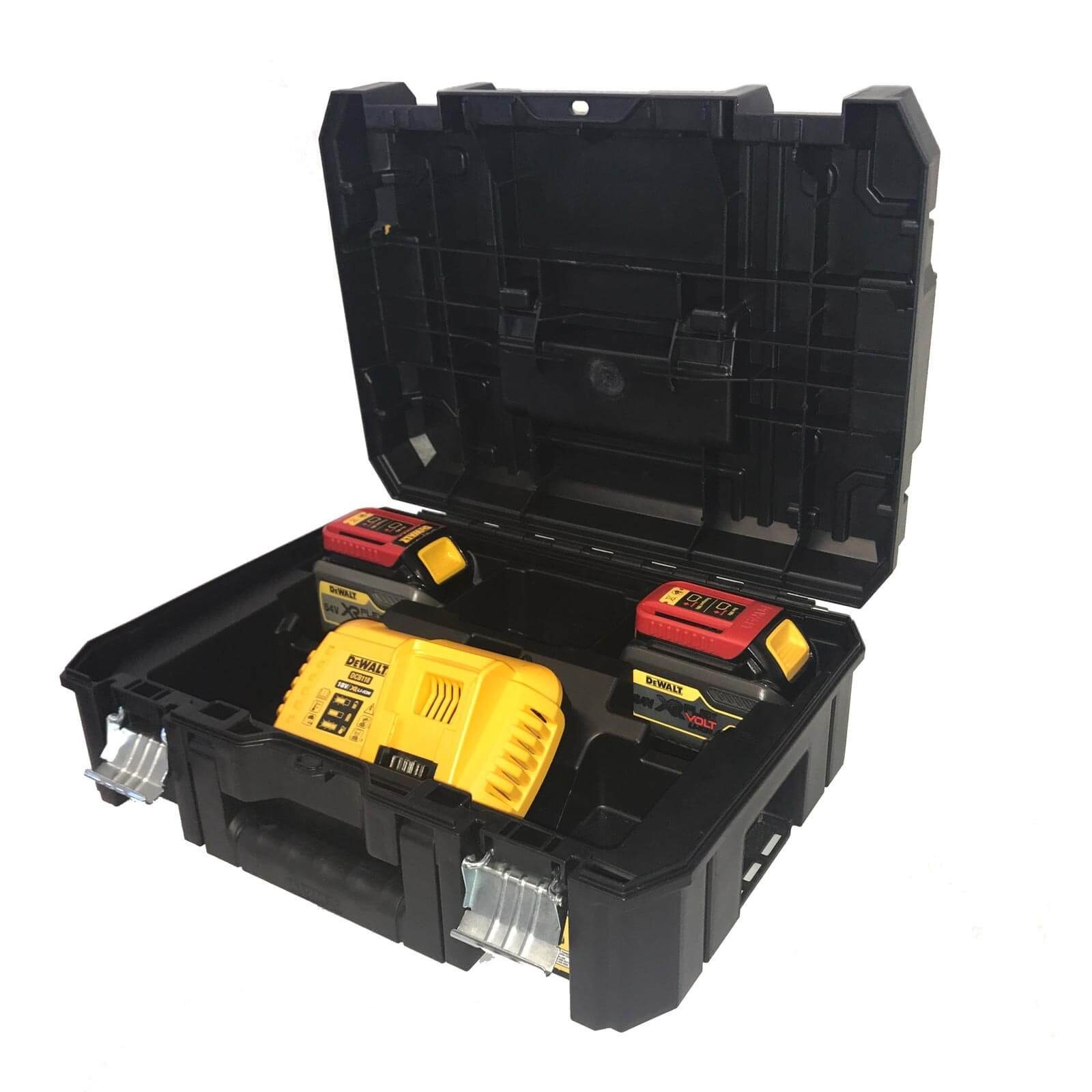 DeWalt Akku Starter-Set DCB118T2T-QW FlexVolt 54V 108Wh Set + Zubehör Zusatz-Akku DCB118T2T-QW (54 V)