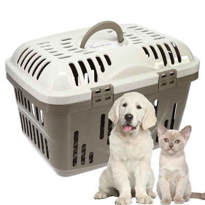 GarPet Tiertransportbox Transportbox Oben Öffnen Hunde Katzen Kleintier Transport Box