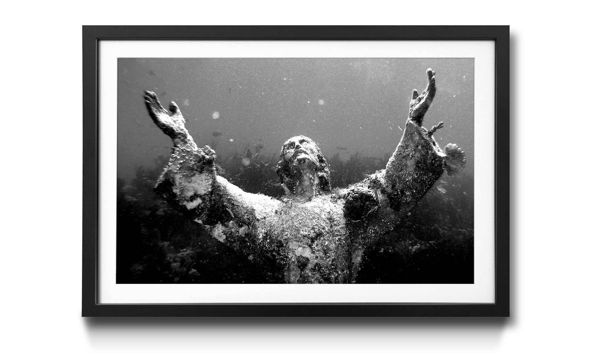 WandbilderXXL Kunstdruck Christ Of Abyss, Jesusstatue, Wandbild, in 4 Größen erhältlich | Kunstdrucke