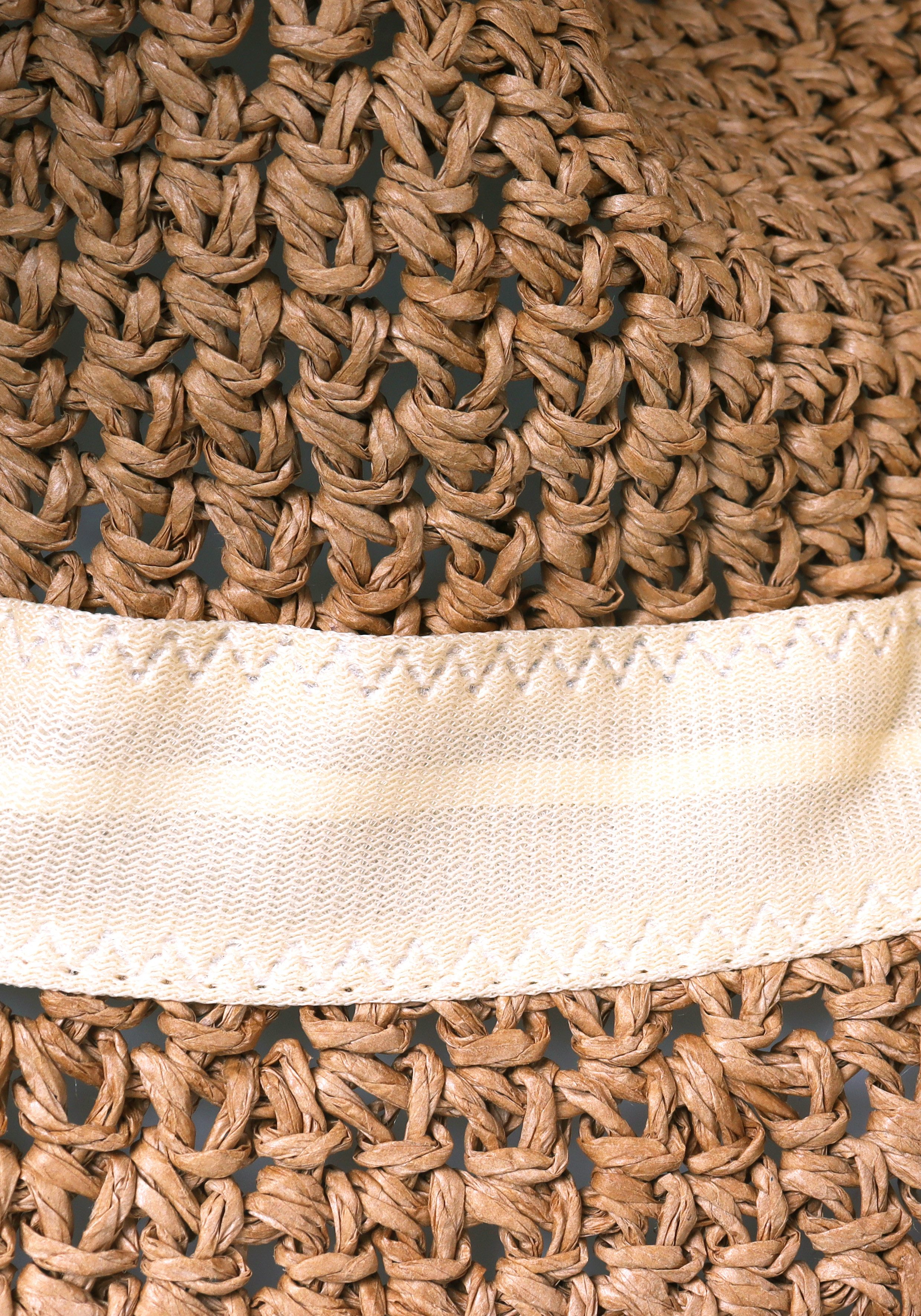 Capelli New York Strohhut mit handgefertigter Struktur