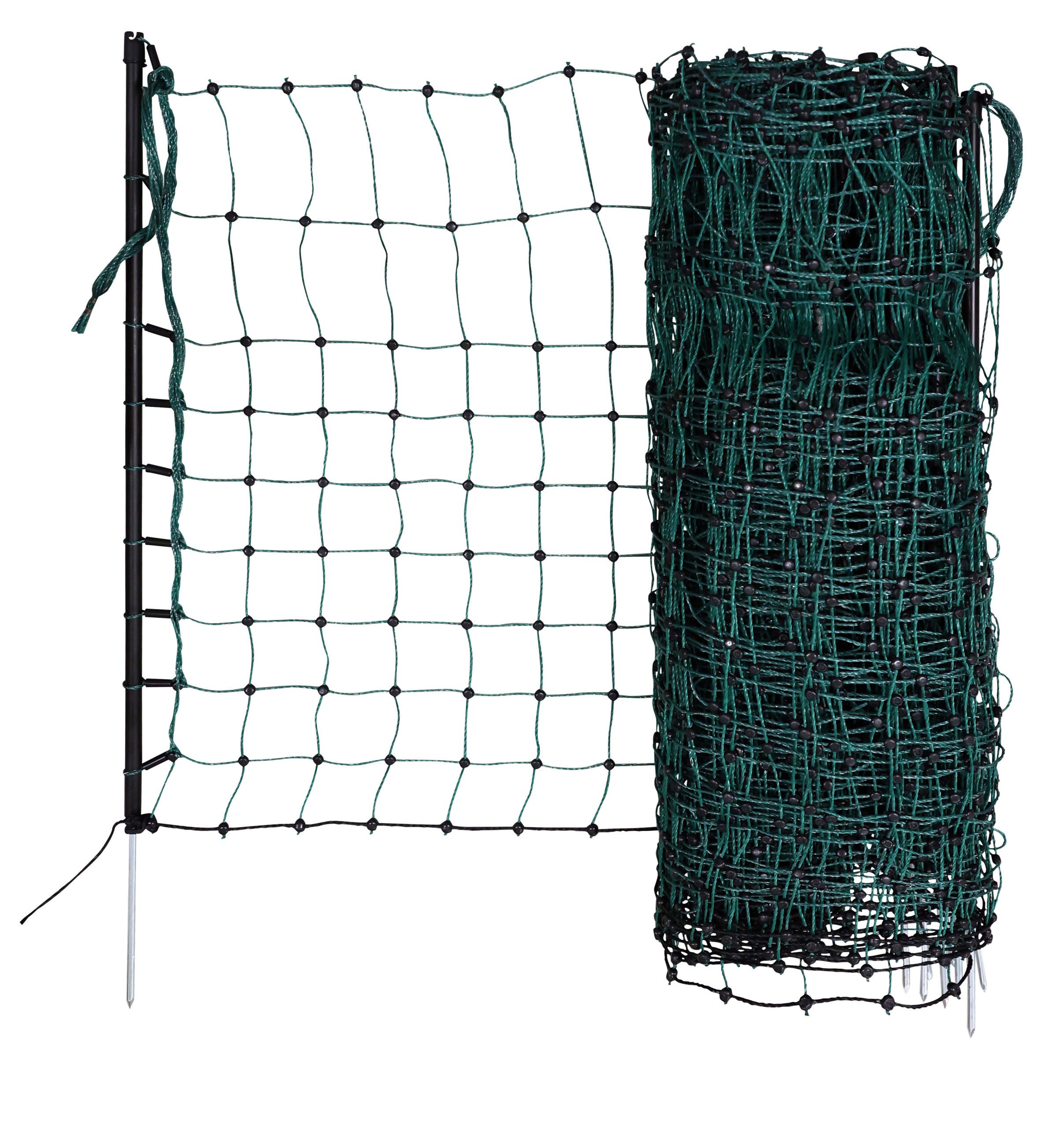 Kerbl Weidenzaun Kaninchennetz 25 mtr. Grün 65 cm, Einzelspitz