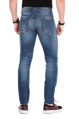 Cipo & Baxx Bequeme Jeans im Destroyed-Look n Straight Fit