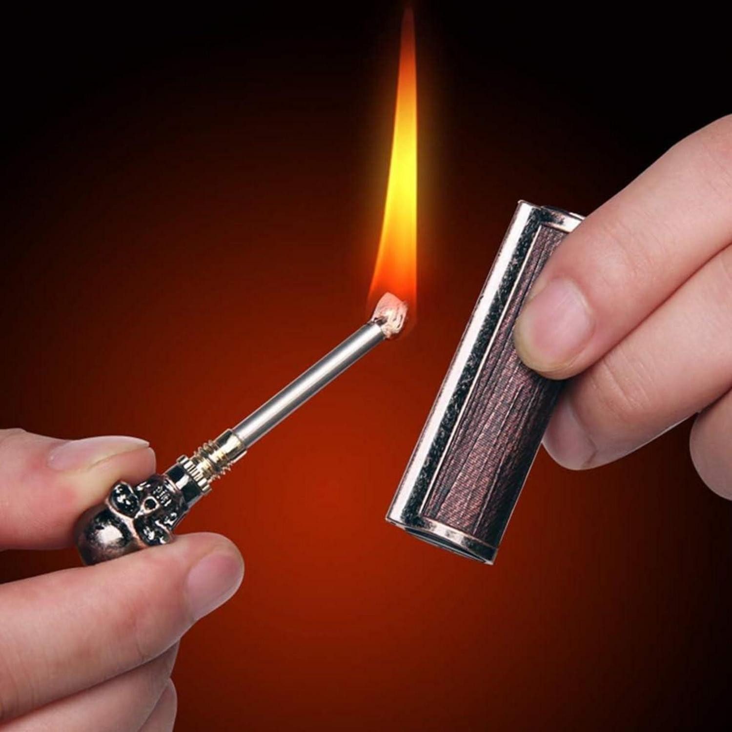 lliang Feuerzeug Feuerzeug Kerosin Messing Outdoor Camping Jagd Wetterschutz