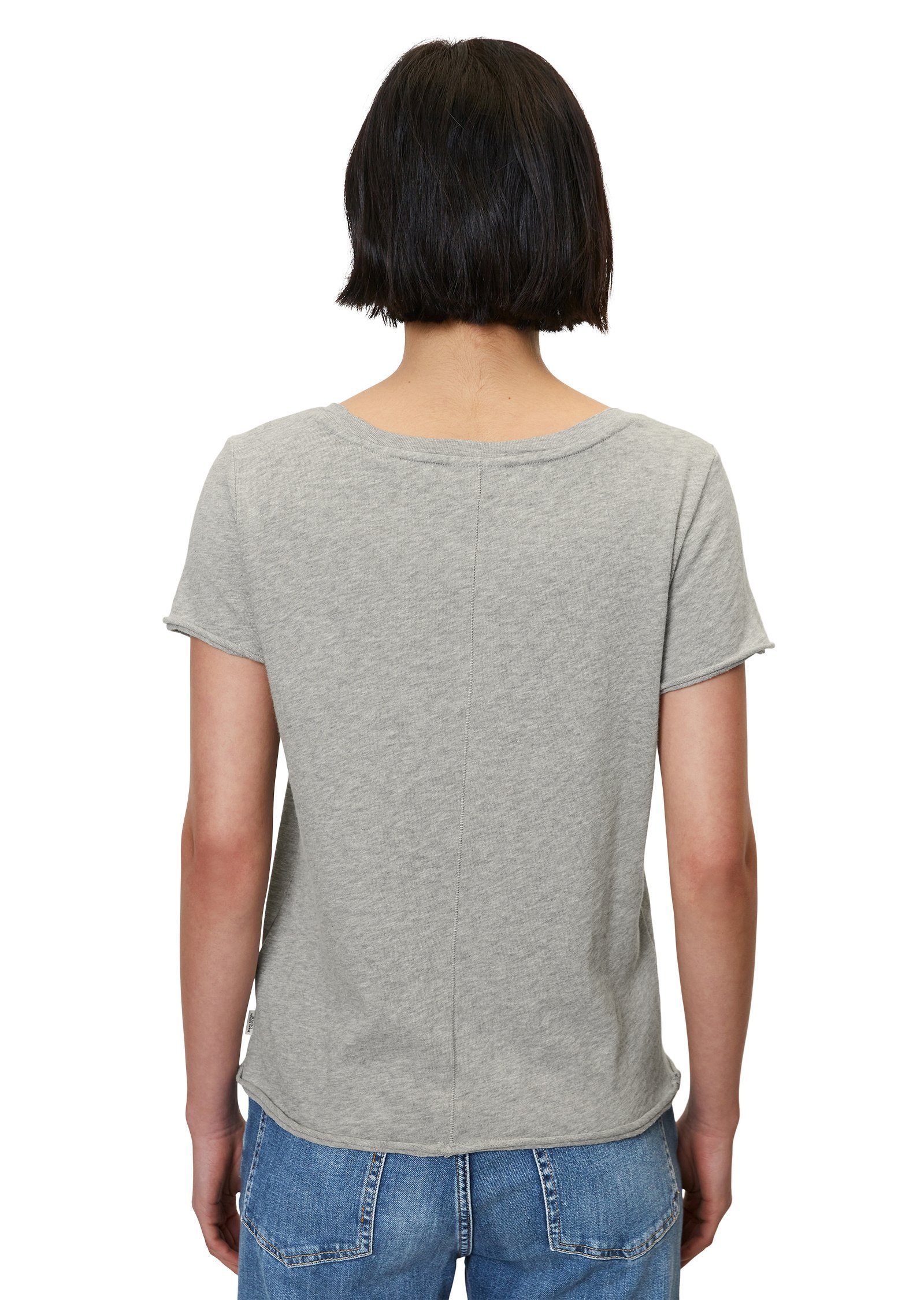 Marc O'Polo DENIM T-Shirt grau Organic-Slub-Cotton