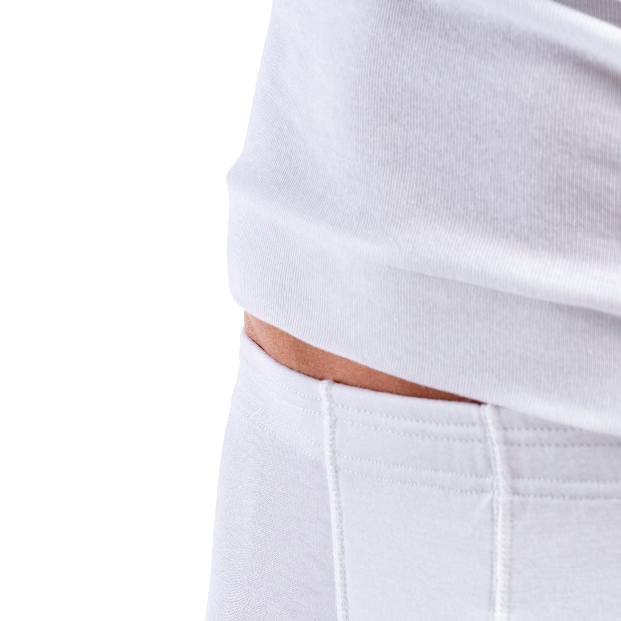 HERMKO Unterziehshirt 488710 Extralanges Herren kurzarm Shirt +6 cm V-Neck günstig online kaufen