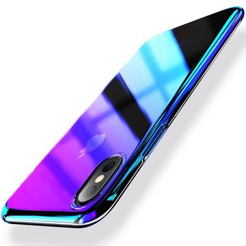 CoolGadget Handyhülle Farbverlauf Twilight Hülle für iPhone 6, iPhone 6s 4,7 Zoll, Robust Hybrid Cover Kamera Schutz Hülle für iPhone 6 / 6s Case