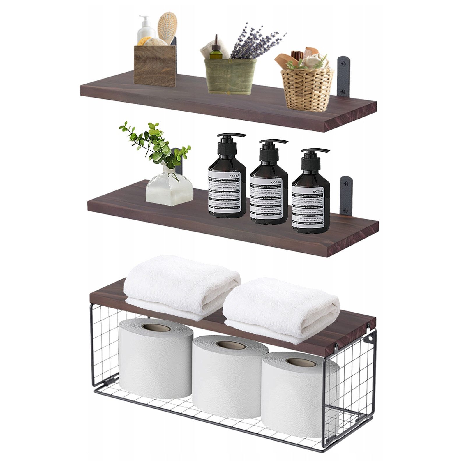 OKWISH Wandregal 3+1 Set Wandregale Badregal günstig online kaufen