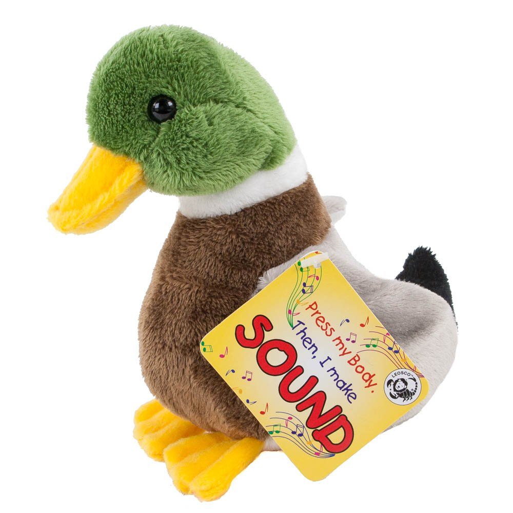 Teddys Rothenburg Kuscheltier Ente mit Sound (Quaken) 18 cm