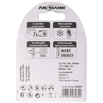 ANSMANN AG Ansmann NiMH 1,2V AA 2700mAh Photo Akku 4 Stück inkl. AccuSafe Akku 2700 mAh (1,2 V)