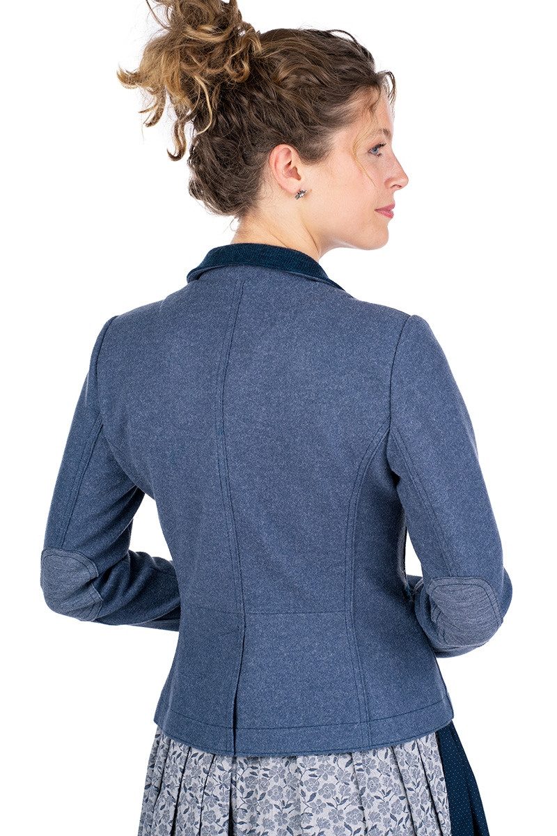 Spieth & Wensky Trachtenjanker Walkjacke Damen - FORMOSA - blau günstig online kaufen