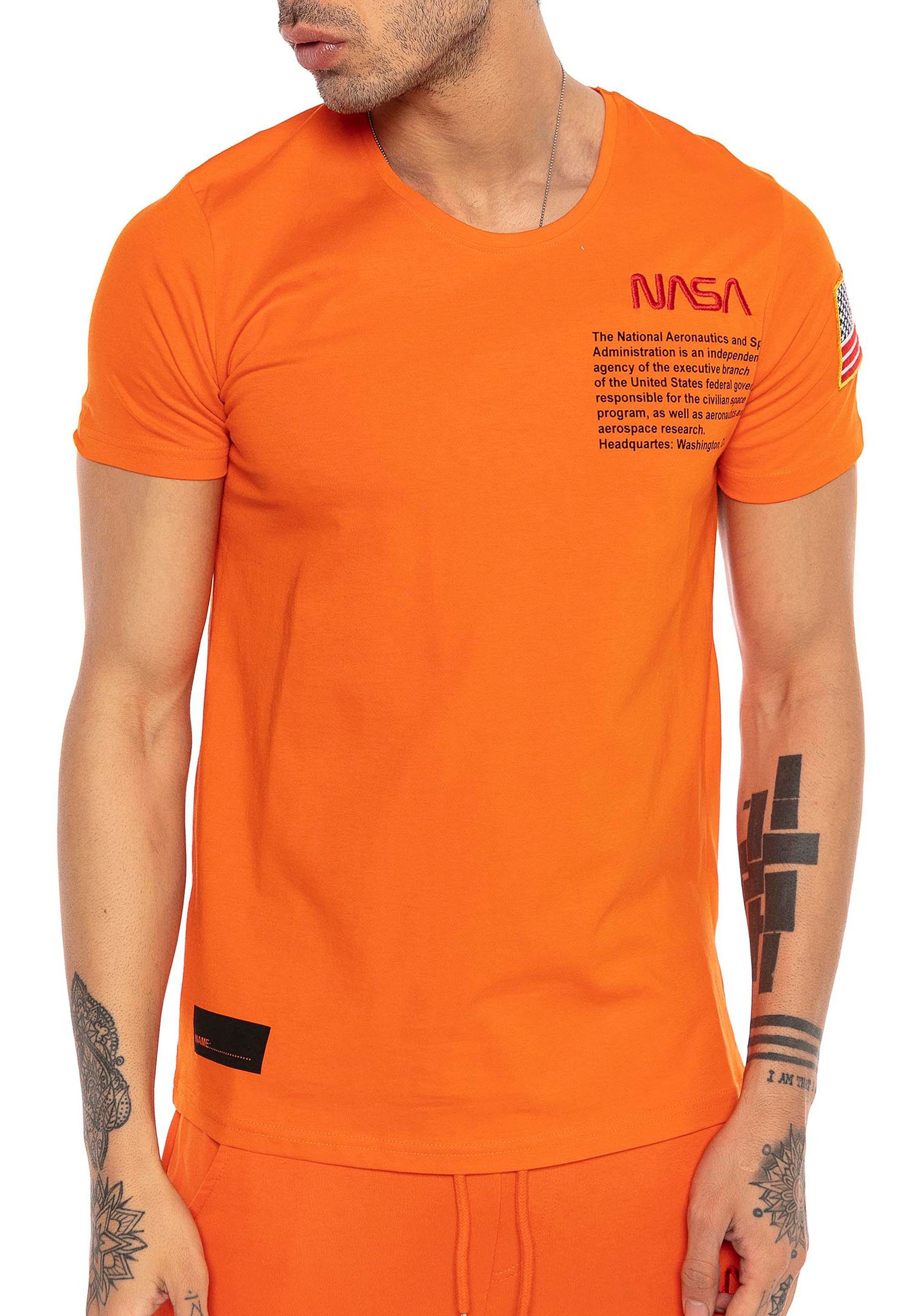 RedBridge T-Shirt mit Brustprint – Rundhals, günstig online kaufen
