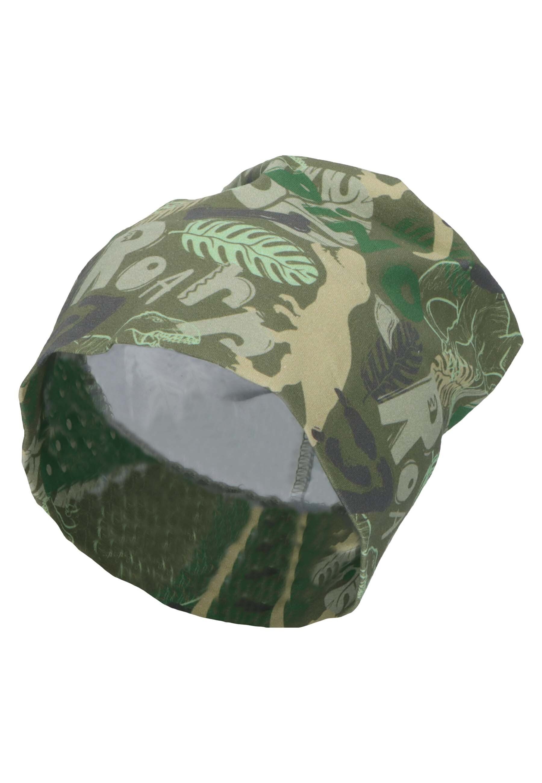 Sterntaler® Beanie UV-Schutz 50+ Beanie Dinosaurier (1-St) Kindermütze aus weichem Jersey mit süßen Motiven