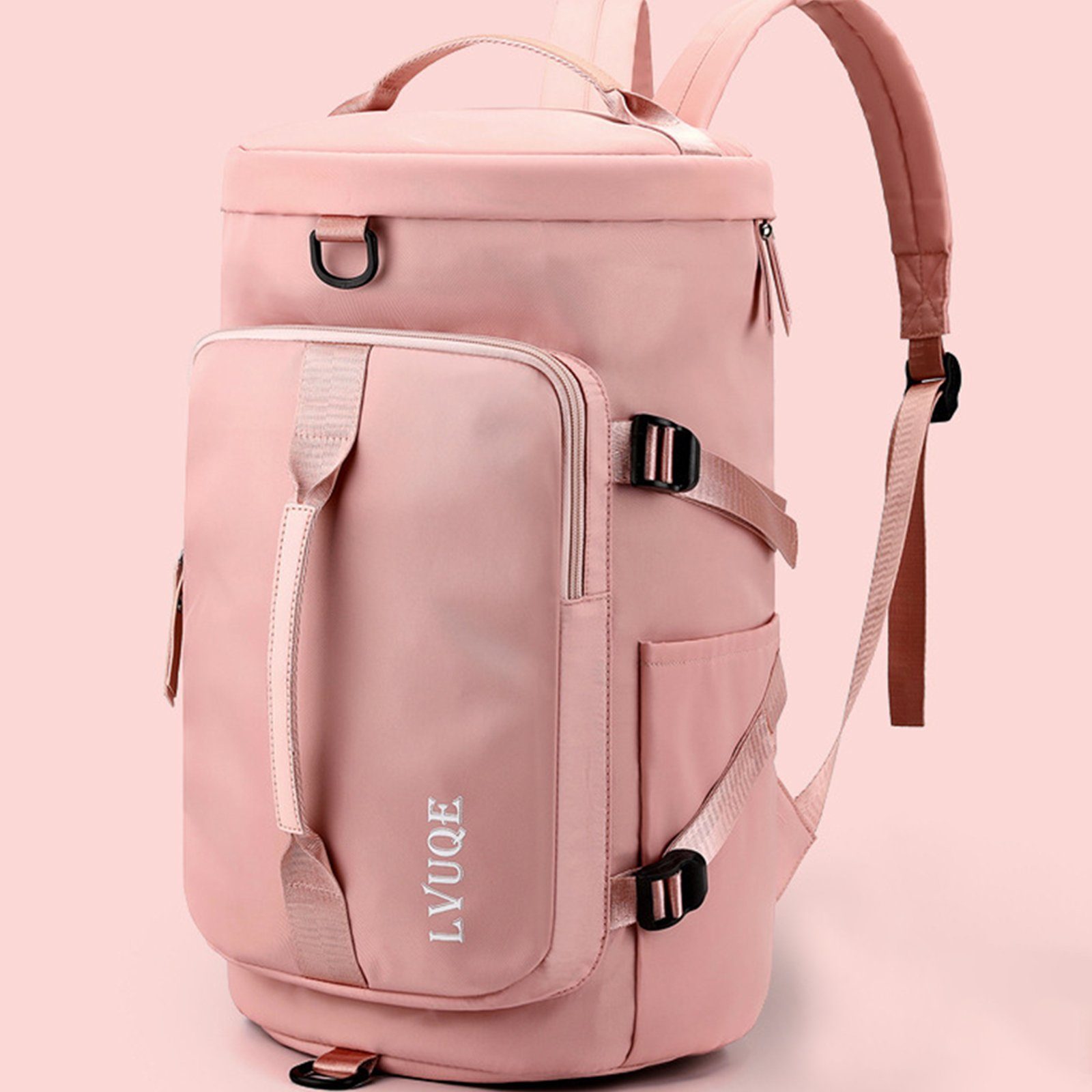 Rucksack Sporttasche Rucksäcke, Freizeitrucksack Yoga (Notebook Sportrucksack für Fitnessstudio Reisetasche Schuhfach Reisen Uni Pink Gym Sport Schule Schulrucksack, Nasstasche), Fitness REDOM Tasche Reiserucksack mit Schwimmen Weekender Schultasche, und Handgepäck, Laptop Rucksack Reisen