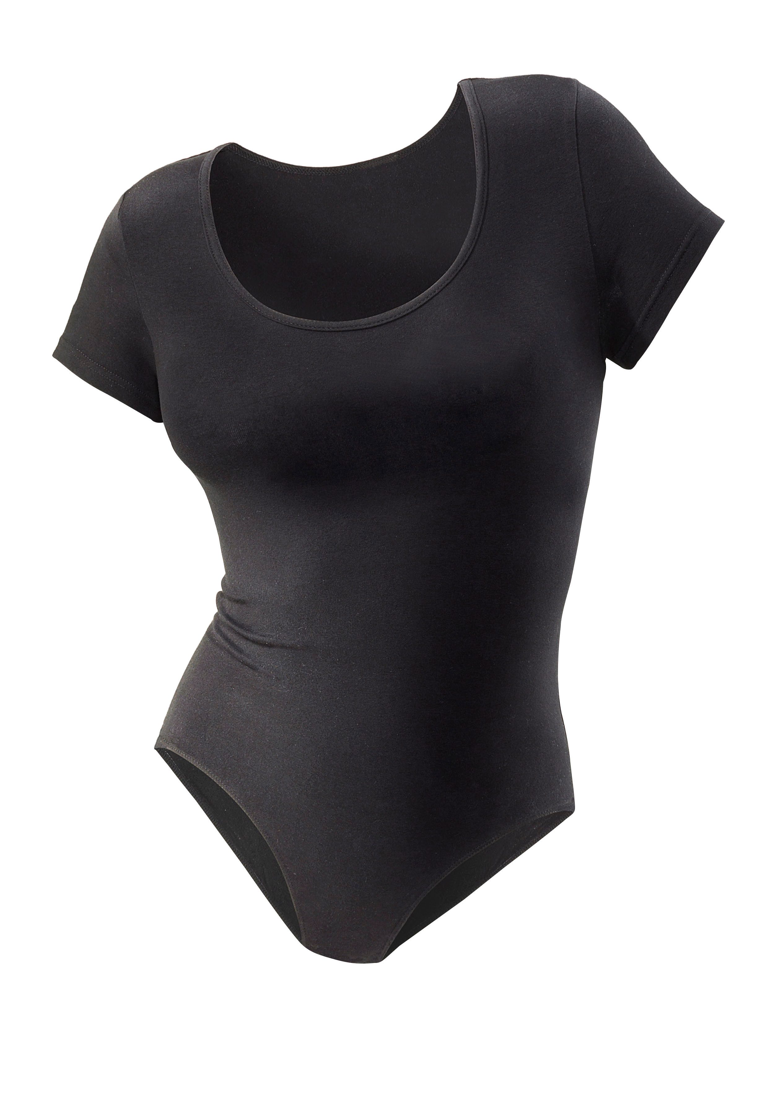 Vivance T-Shirt-Body (2er-Pack) aus elastischer Baumwoll-Qualität