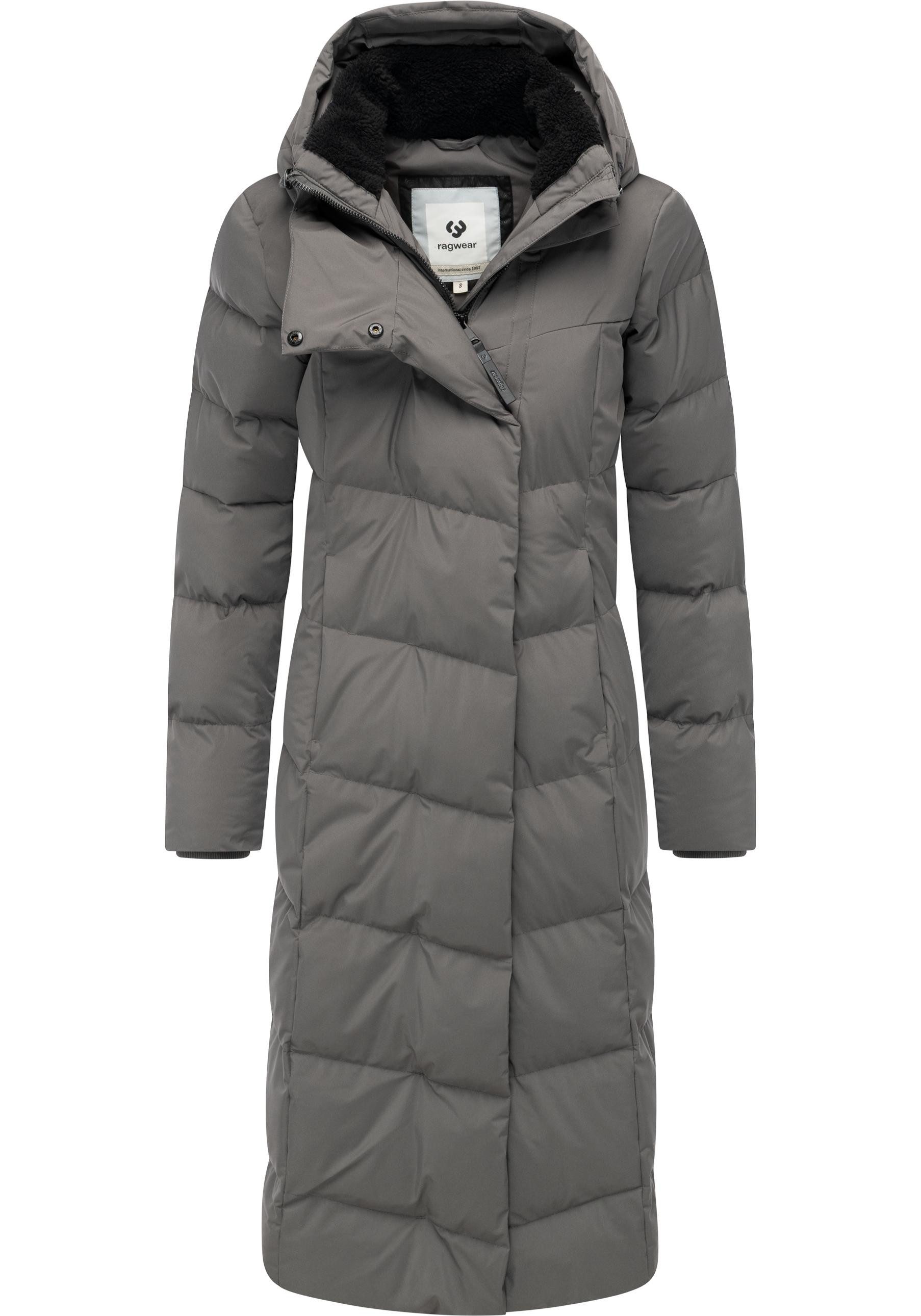 Ragwear Wintermantel Pavla Long Soft YOUMODO Wasserdichter Steppmantel mit Kuschelkragen – Bild 4 von 5