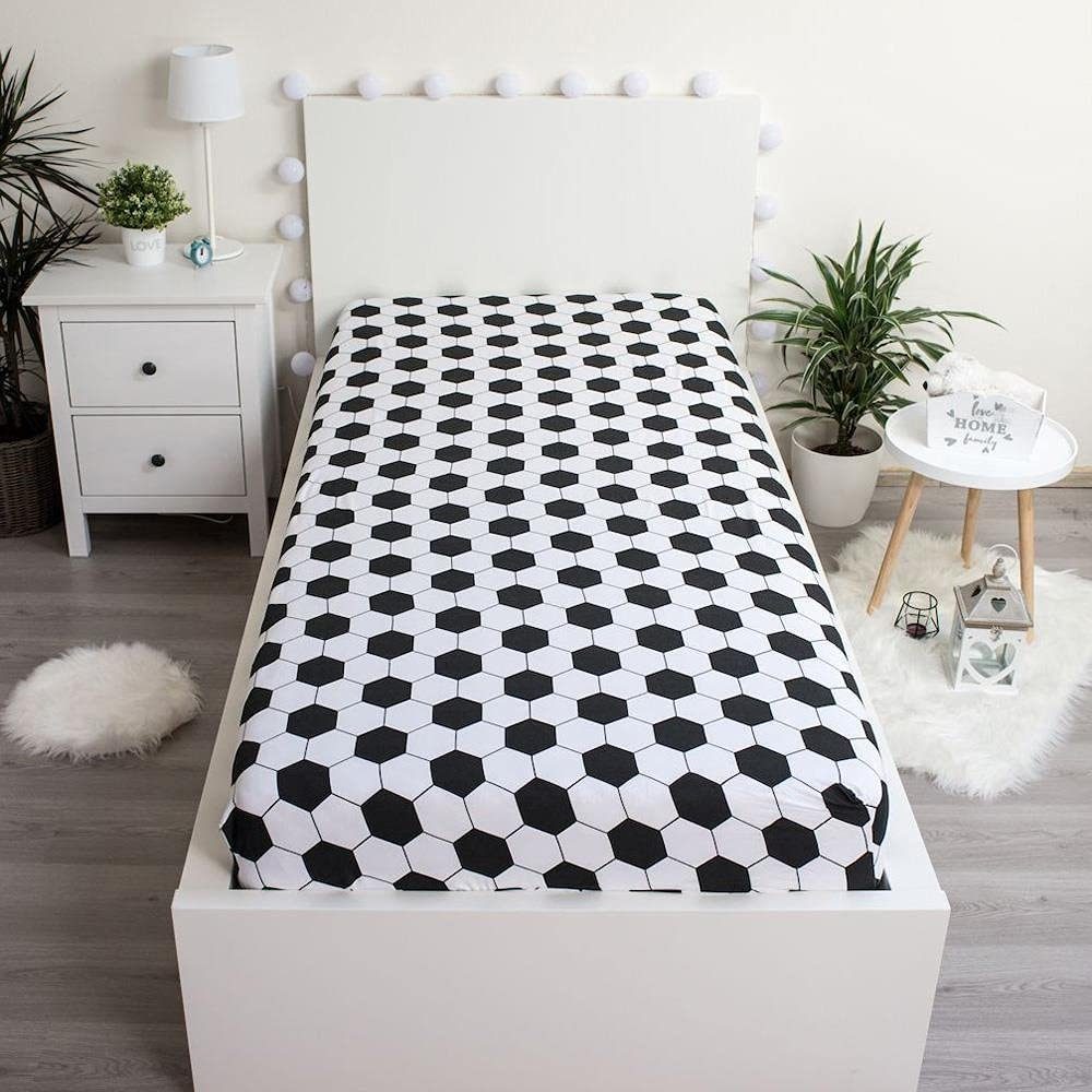 Jerry Fabrics Kinderbettwäsche Fußball Spannbetttuch Spannbettlaken günstig online kaufen