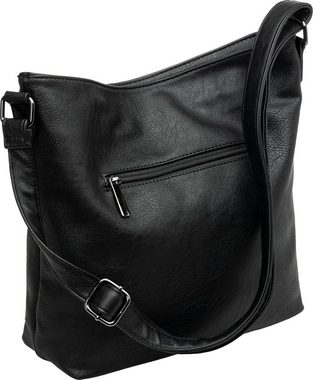 Caspar Umhängetasche TS1070 sportlich elegante mittelgroße Damen Crossbody Bag Umhängetasche