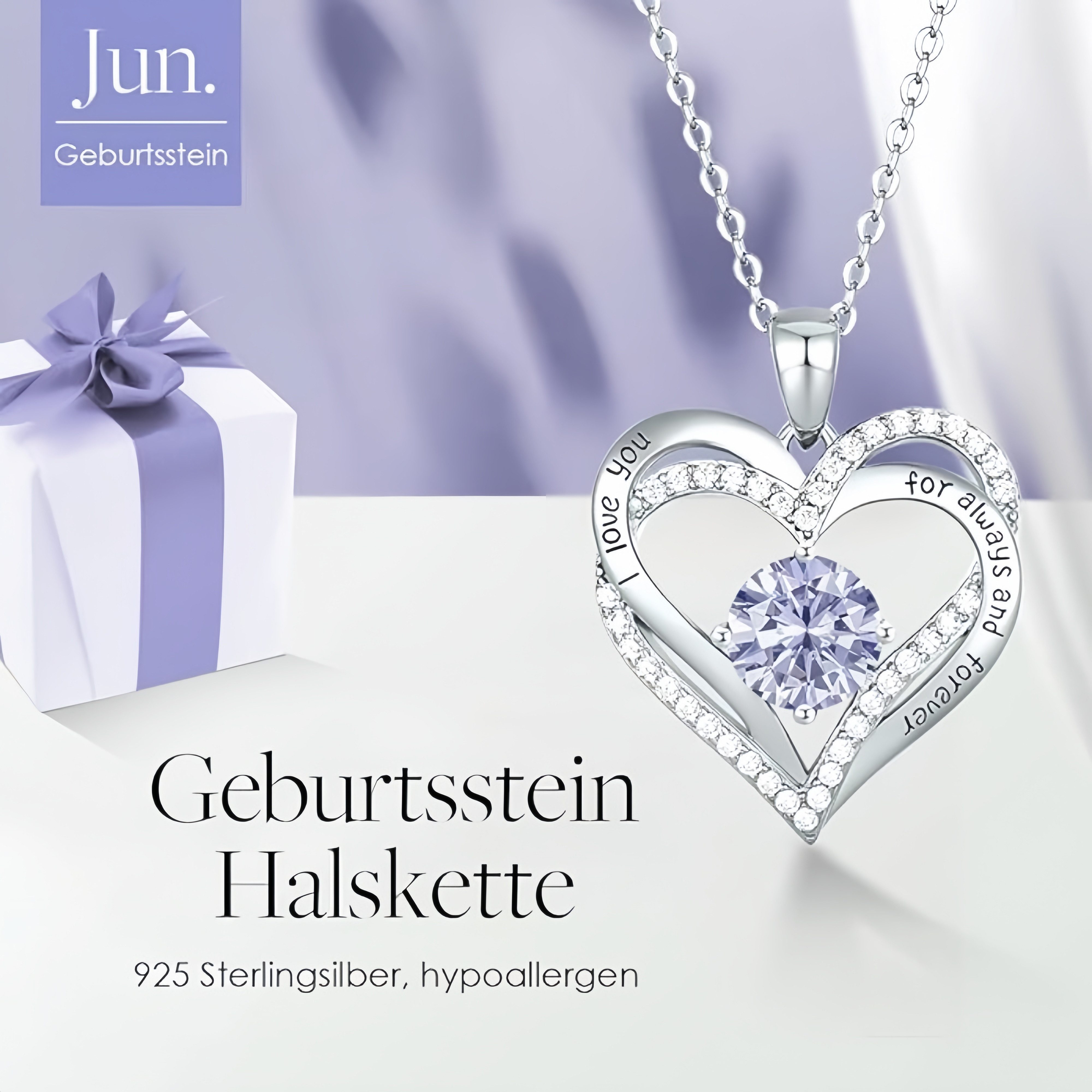 YMQHBS Herzkette 925 Sterling Silber Herz-Halskette günstig online kaufen
