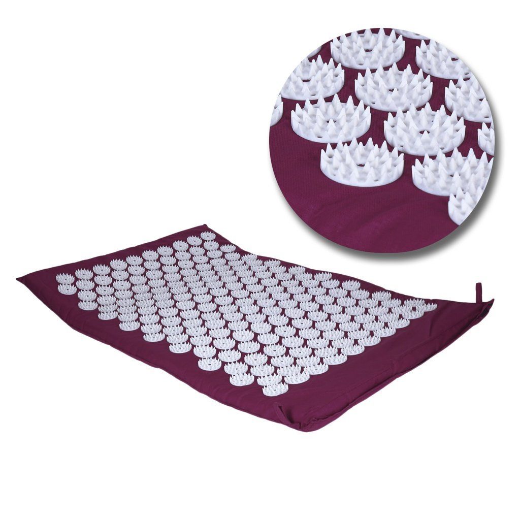 TP Akupressurmatte Akupressurmatte mit Kissen 75x44cm Lila