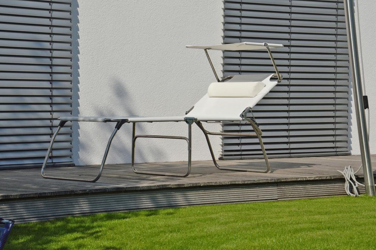 Fiam Gartenliege Sonnenliege AMIGO BIG 50 in Pistazie - Gartenliege extra hoch