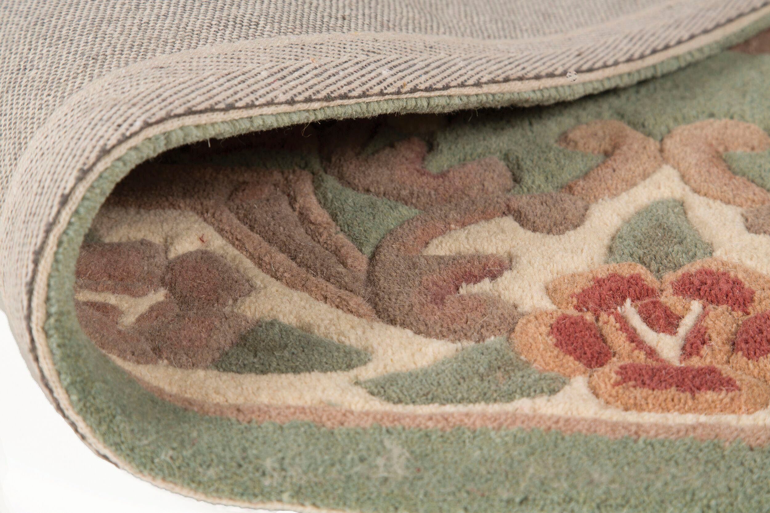 FLAIR RUGS Wollteppich Aubusson, rechteckig, Höhe: 10 mm, Wolle, Teppich, Wohnzimmer, Schlafzimmer, Esszimmer