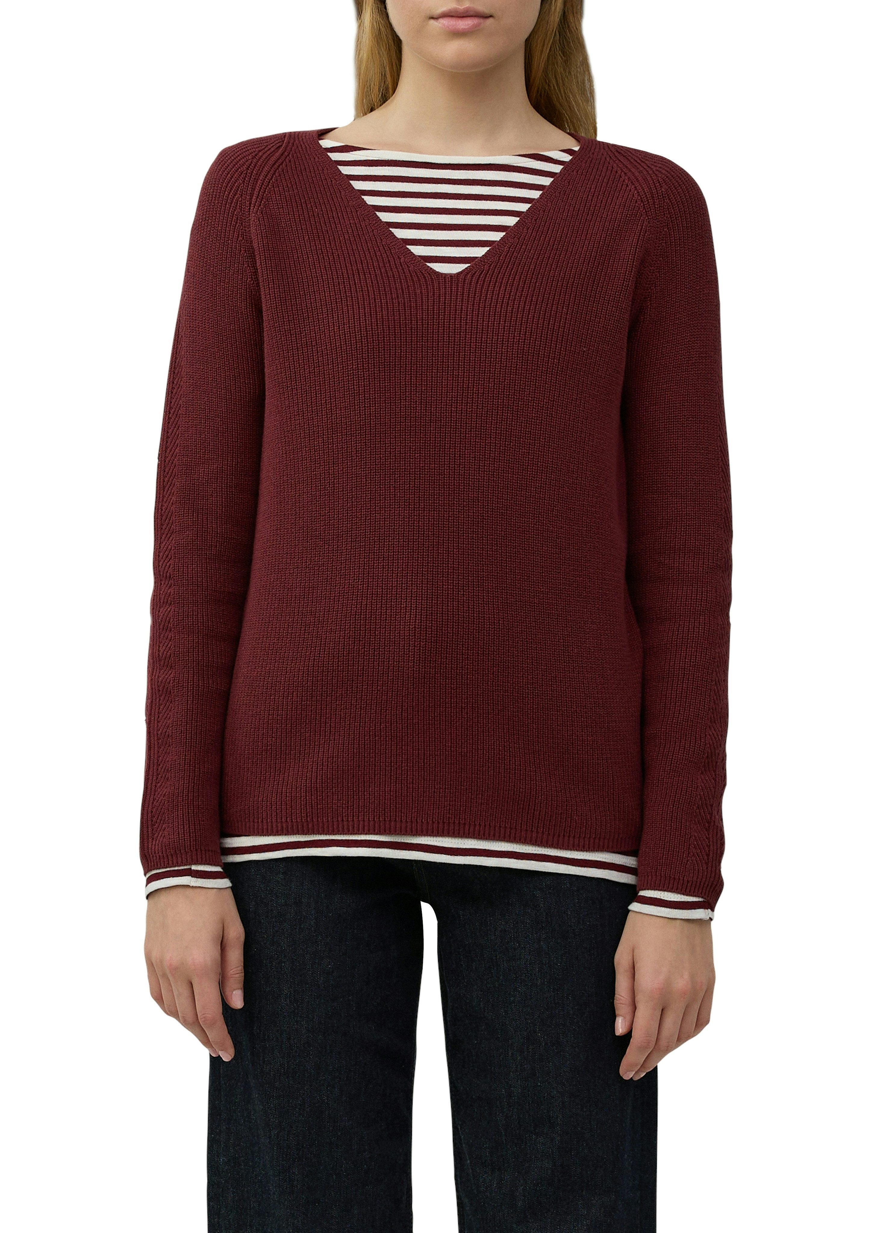 s.Oliver Strickpullover mit V-Ausschnitt