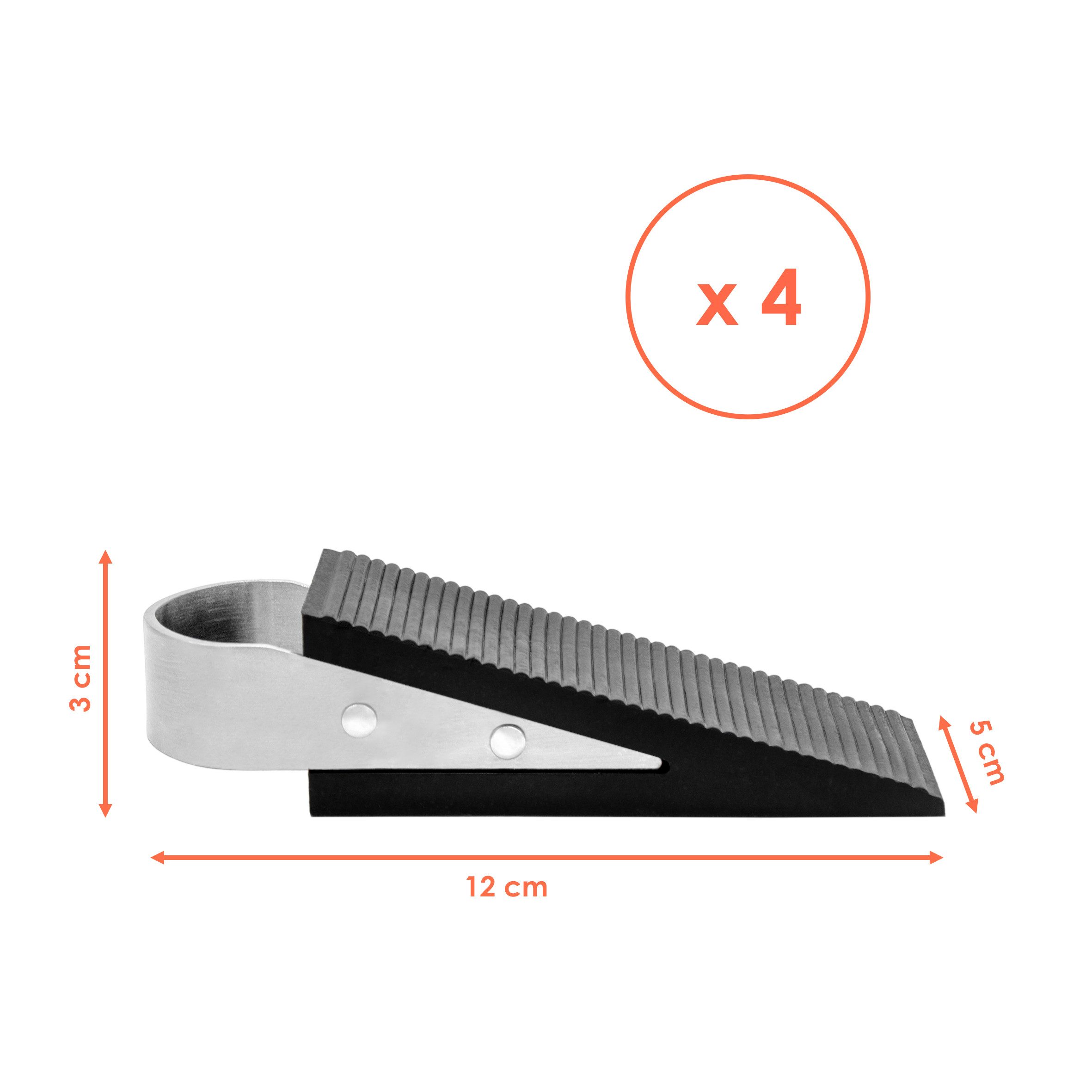 Spetebo Türstopper schwarz 12 cm x günstig online kaufen