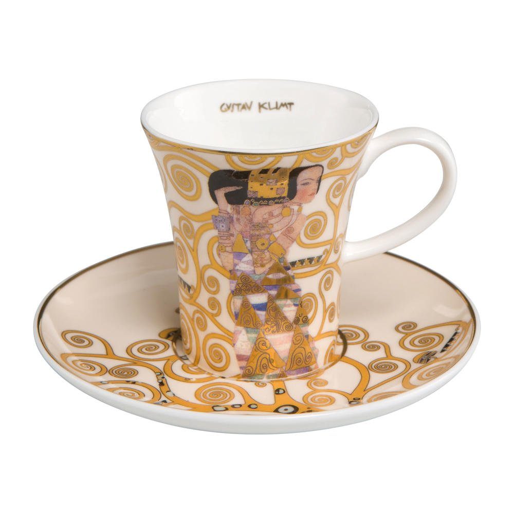Goebel Espressotasse Die Erwartung Artis Orbis Gustav Klimt, Fine China-Porzellan