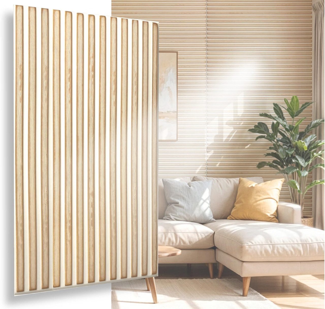 IKHEMalarka 3D Wandpaneel Betonoptik Marmor Ziegel aus Polystyrol Styropor XPS, BxL: 50,00x100,00 cm, 0,50 qm, (1 Stück, 0,5m) Deckenpaneelen - 3mm dick - 100x50cm