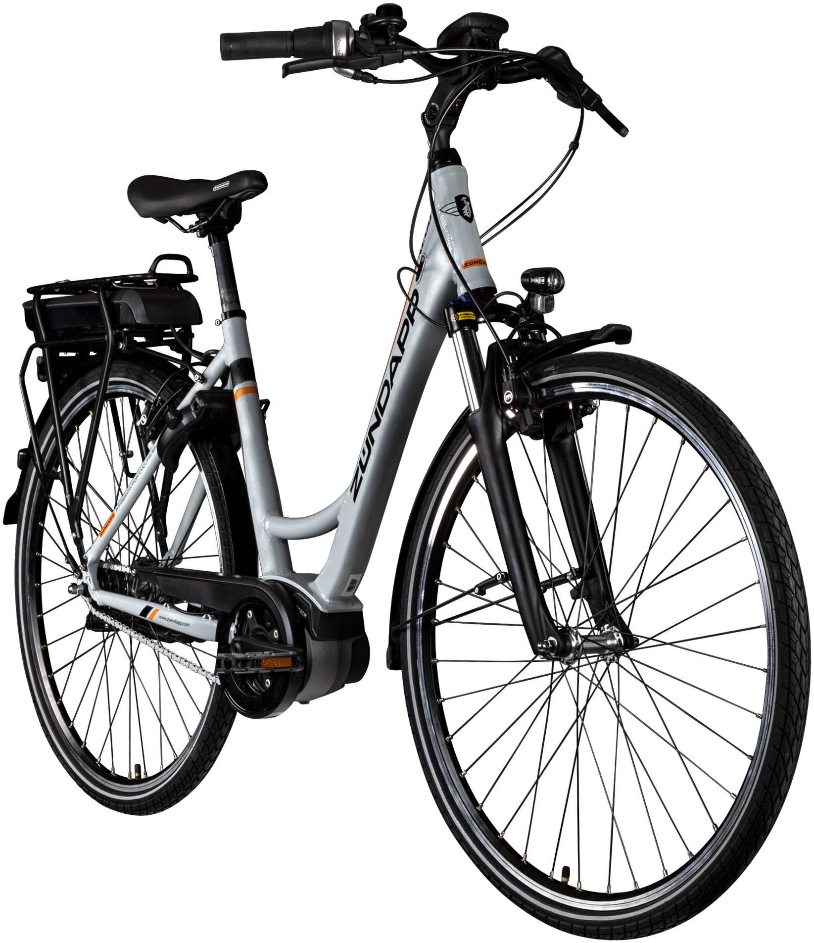Zündapp E-Bike Cityrad X200 - Bosch Mittelmotor, 7 Gang Shimano Nexus Schaltwerk, Nabenschaltung, Mittelmotor, 400 Wh, Pedelec, Elektrofahrrad für Damen u. Herren