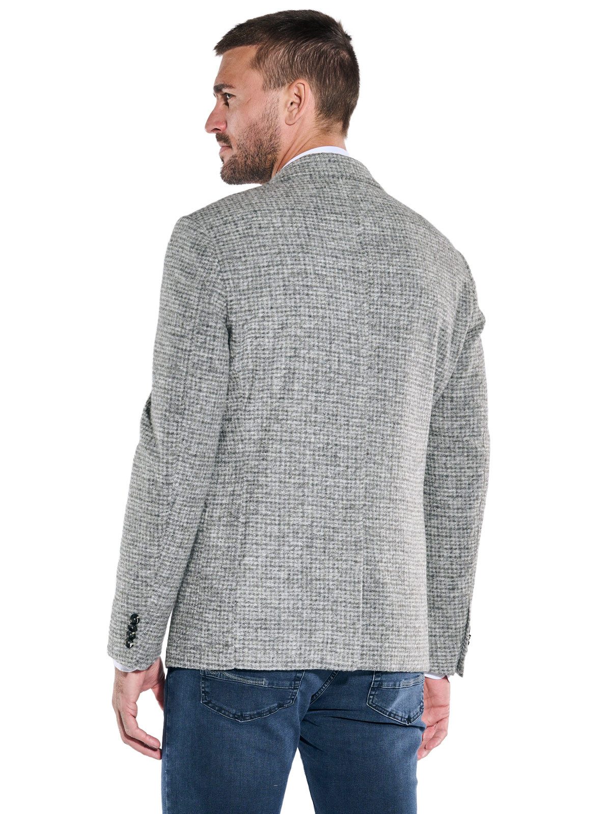 emilio adani Sakko emilio adani Herren Sakko gemustert, Silbergrau günstig online kaufen