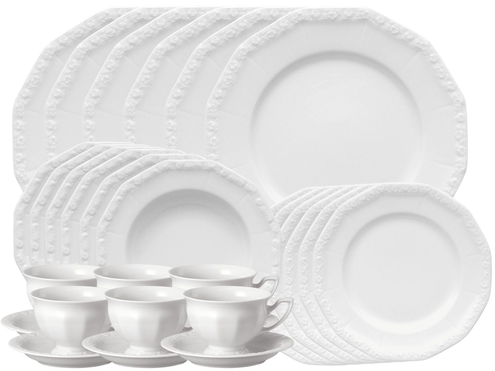 Rosenthal Kombiservice Maria Weiss Kombiset II 30tlg., Porzellan