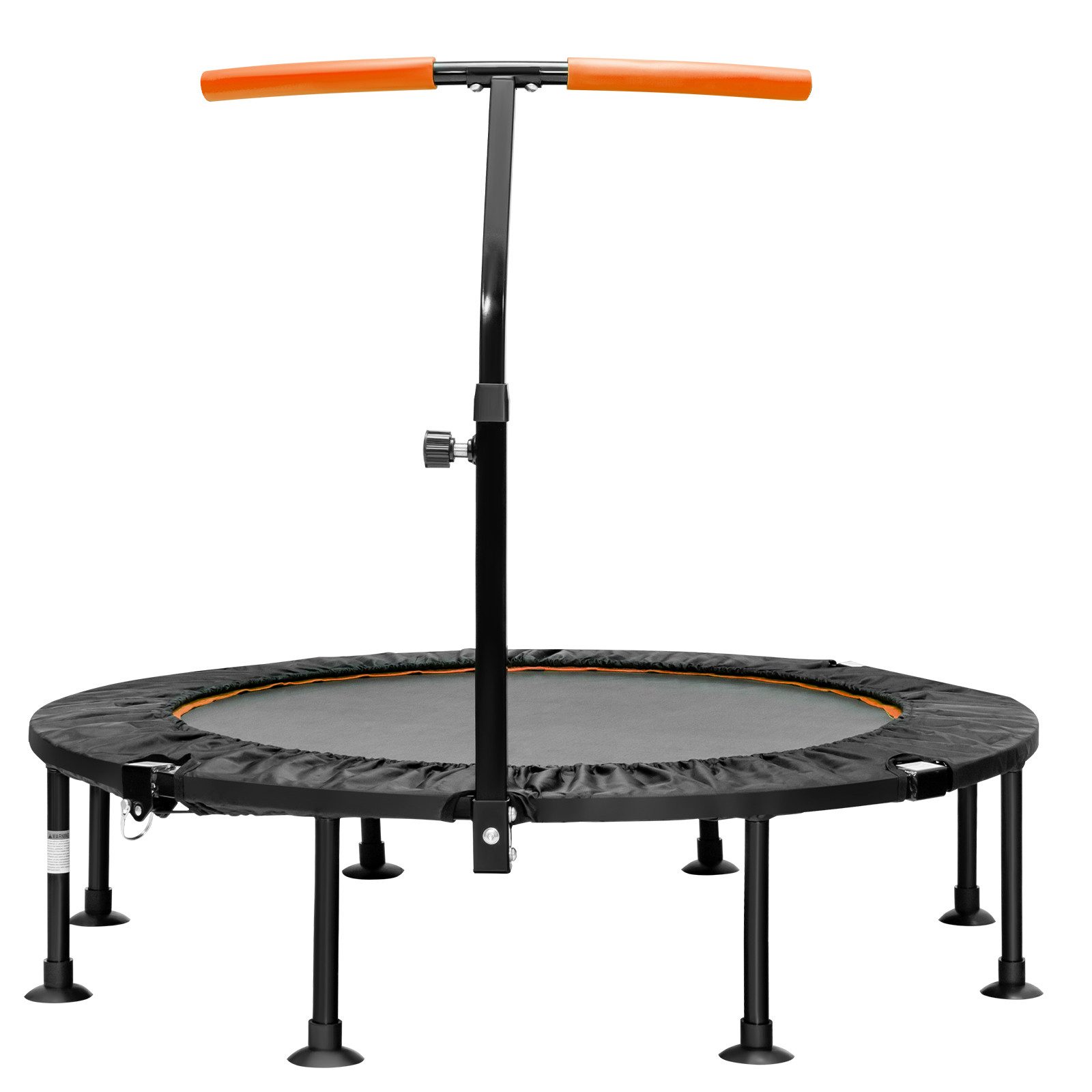 COSTWAY Fitnesstrampolin, φ110cm, mit 5 stufig höhenverstellbarem Griff