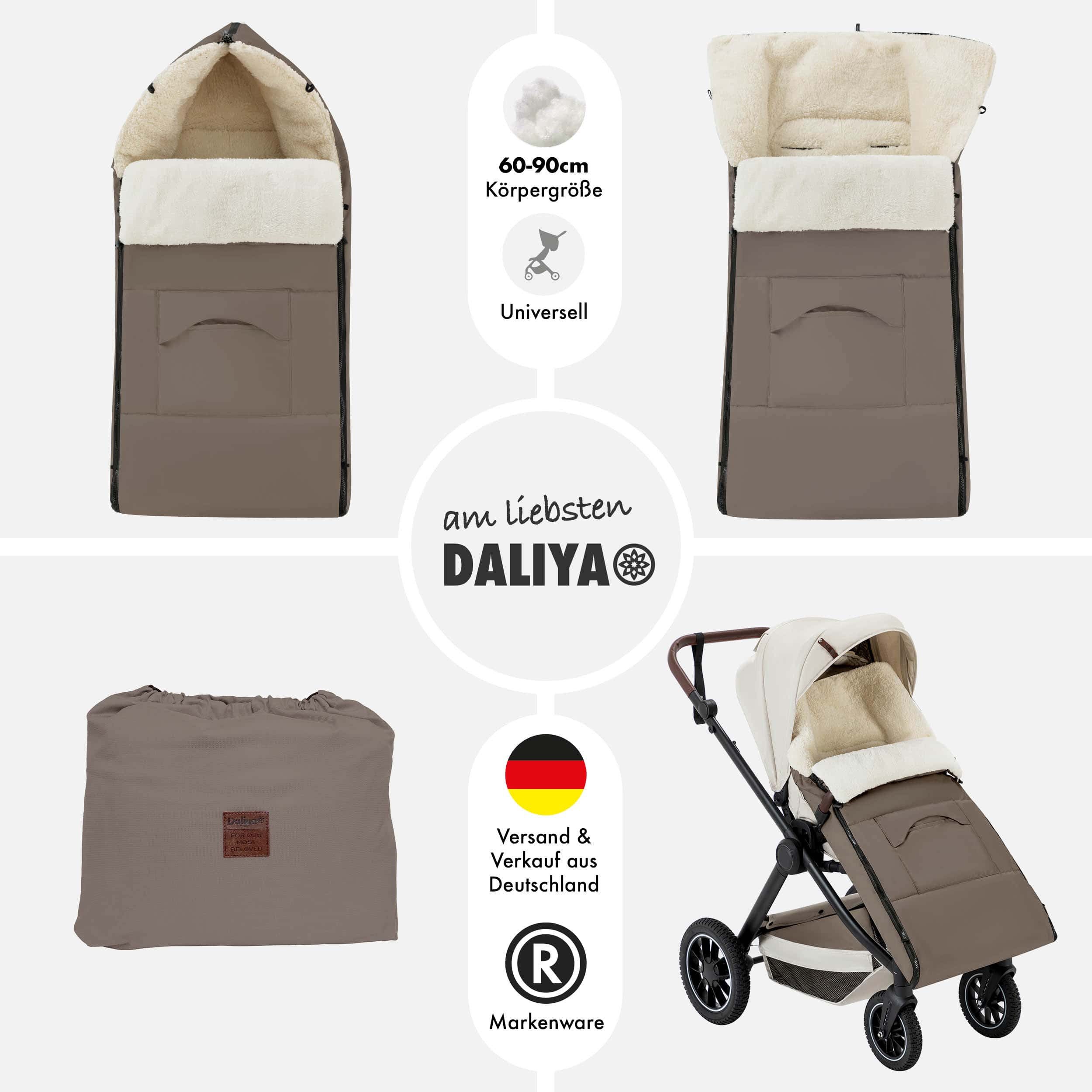 Daliya® Fußsack Schlafsack und Fußsack für Buggy und Sportsitz, Winterfußsa günstig online kaufen