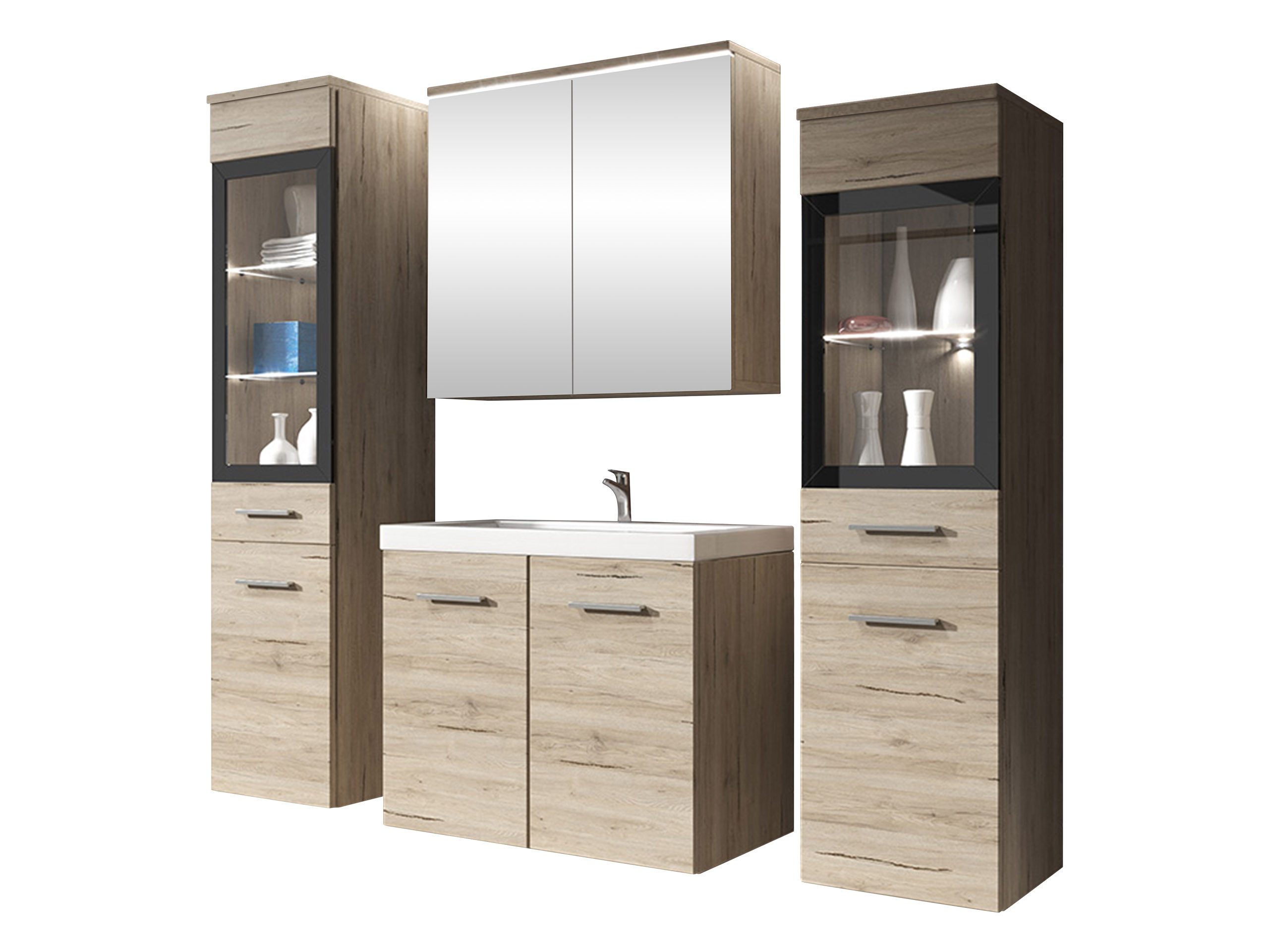 MIRJAN24 Badmöbel-Set Madrit II, (5er-Set, Waschbeckenschrank, günstig online kaufen