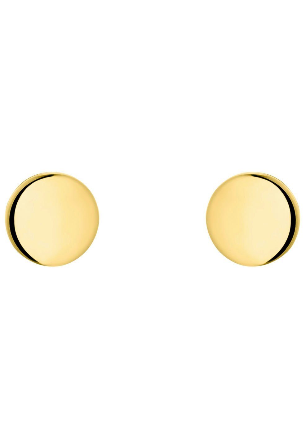 Amor Paar Ohrstecker Plättchen, Kreis, rund, Made in Germany