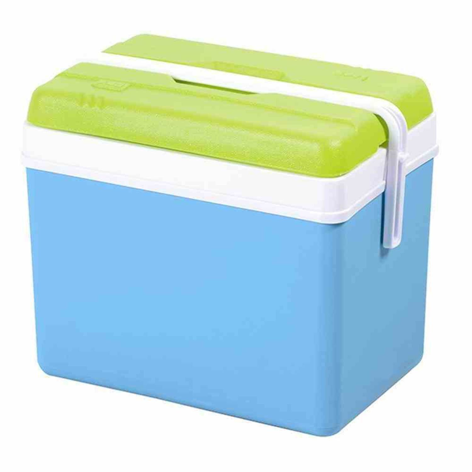 EDA Plastiques Thermobehälter Kühlbox Promotion, 35 Liter, blau-grün 30x48x39,5 cm, Kunststoff